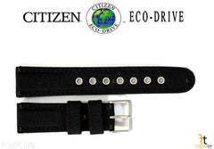 Citizen 59-S51974 Original Replacement 22mm (LONG) Black Nylon Watch Band Strap