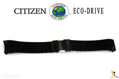 Citizen 59-S52806 Original Replacement Black Rubber Watch Band Strap