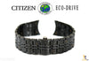 Citizen 59-S03891 Original Replacement 20mm Black Ion Plated Stainless Steel Watch Band Bracelet - Forevertime77