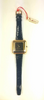 Pierre Lannier Watch Gold Plated Square French Made Vintage New 1990's Unisex