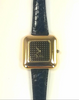 Pierre Lannier Watch Gold Plated Square French Made Vintage New 1990's Unisex