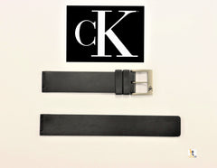 Calvin Klein 18mm Black Rubber Watch Band Strap K214 Brushed Buckle VINTAGE NEW