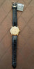 Michel Herbelin Unisex Watch Gold Plated Black Leather New Vintage