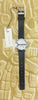 BCBG MAX AZRIA Watch Mother of Pearl Stainless Steel Black Leather Band