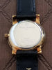 Michel Herbelin Unisex Watch Gold Plated Black Leather New Vintage