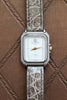 Michel Herbelin Ladies Watch Gray Leather Vintage New