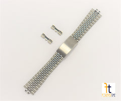 20mm Men's Jubilee Silver Stainless Steel Watch Band Bracelet