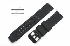 Luminox Compatible 23mm 3050.20 BPL Black Silicone Rubber Watch Band Strap NAVY SEAL