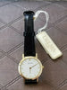 Delma ladies vintage watch SWISSMADE Quartz Movement Gold Plated Leather Band
