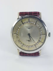 Longines 14k Solid White Gold Diamond Manual Winding Vintage Watch (preowned)